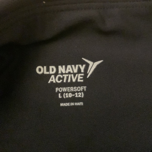 NWOT Size Large (10-12) Old Navy Active Powersoft Black Leggings - Picture 4 of 4